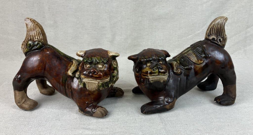Pair of Chinese Foo Dogs (1 of 9)