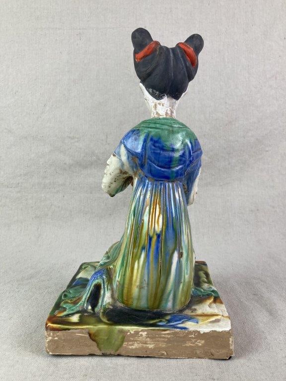 Chinese Tang Pottery Musician Statues - 7