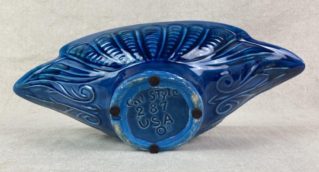 Mid-Century Modern Cal Style Peacock Console Bowl - 7