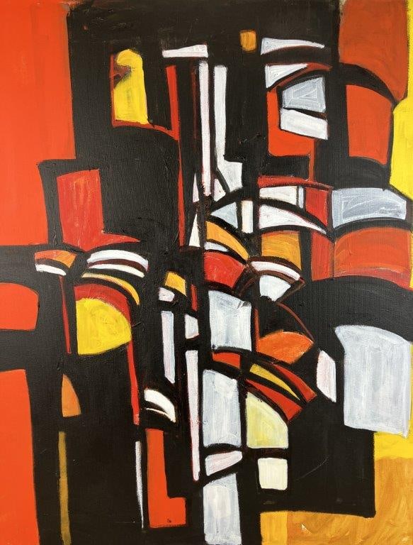 Walter Taft Bradshaw Abstract Oil Painting - 2