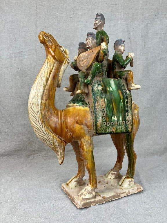 Chinese Tang Style Musicians on Camel Pottery - 2