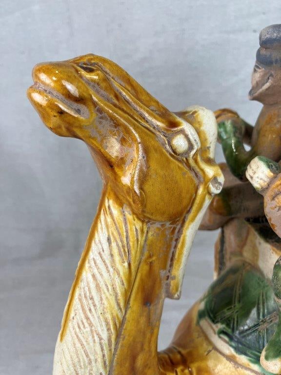 Chinese Tang Style Musicians on Camel Pottery - 4