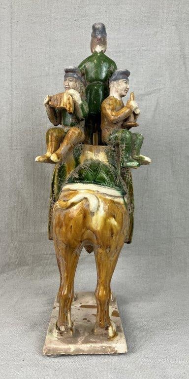 Chinese Tang Style Musicians on Camel Pottery - 8