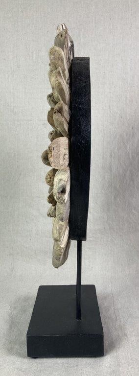 Folk Art Sunburst Sculpture - 3