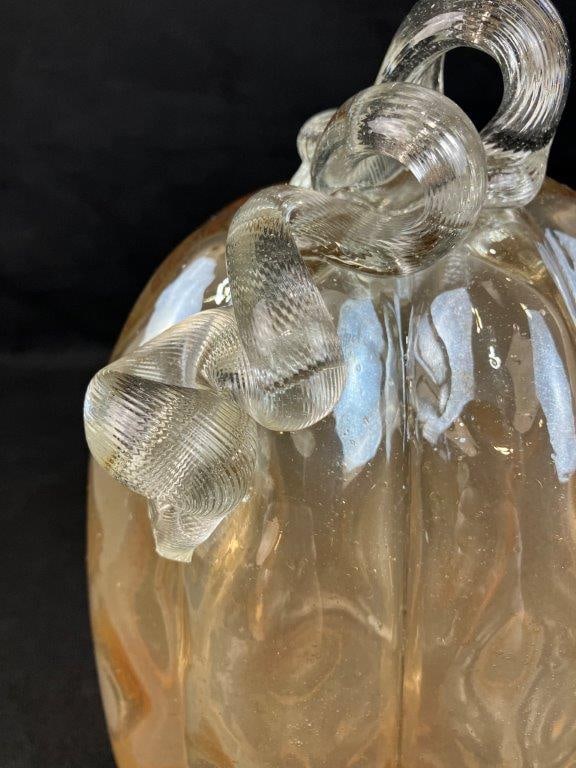 Handblown Glass Pumpkin - 3