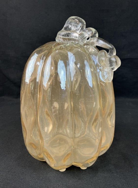 Handblown Glass Pumpkin - 4