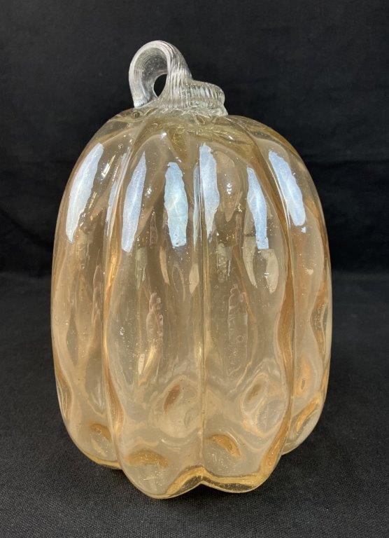 Handblown Glass Pumpkin - 5