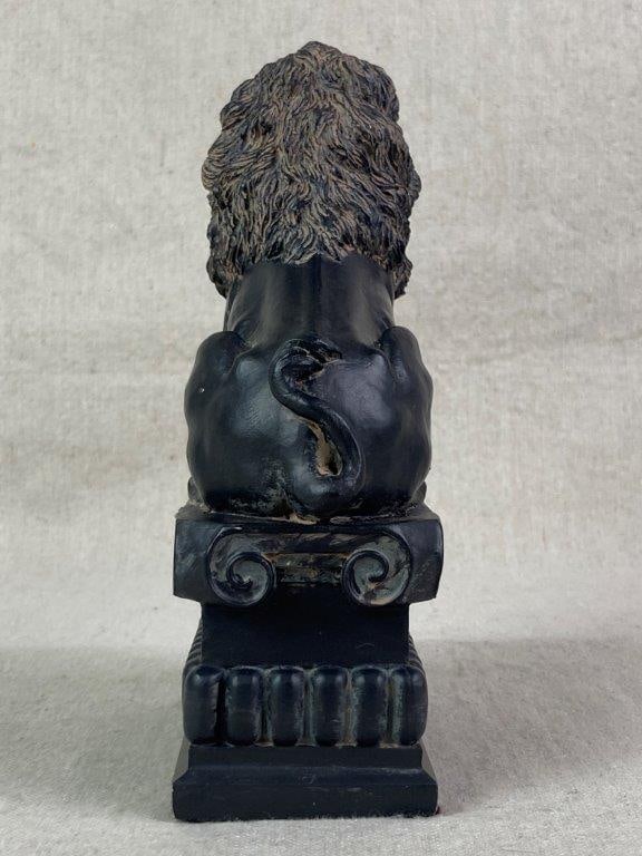 Vintage Chalkware Lion Statue - 6