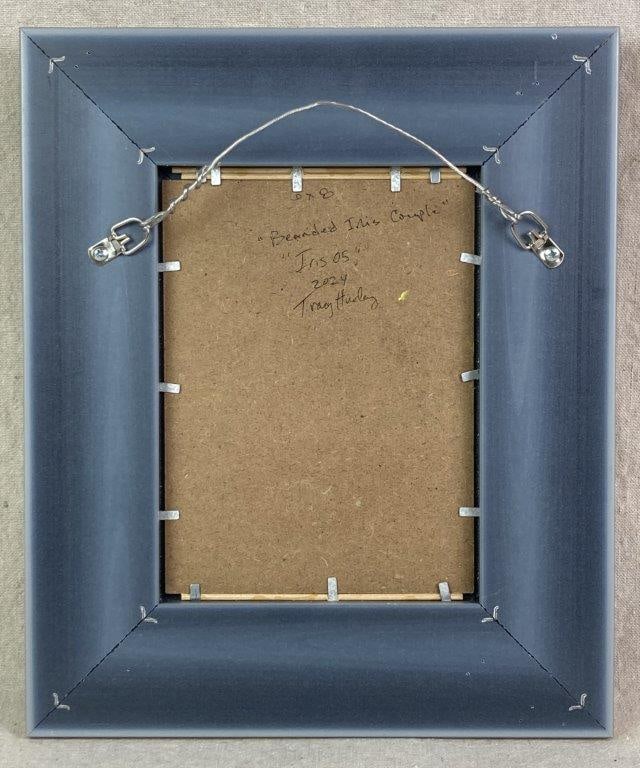 Tracy Hurley, Bearded Iris Couple, Oil Painting - 6