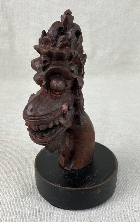 Hand Carved Indonesian Mythological Guardian Figure - 2