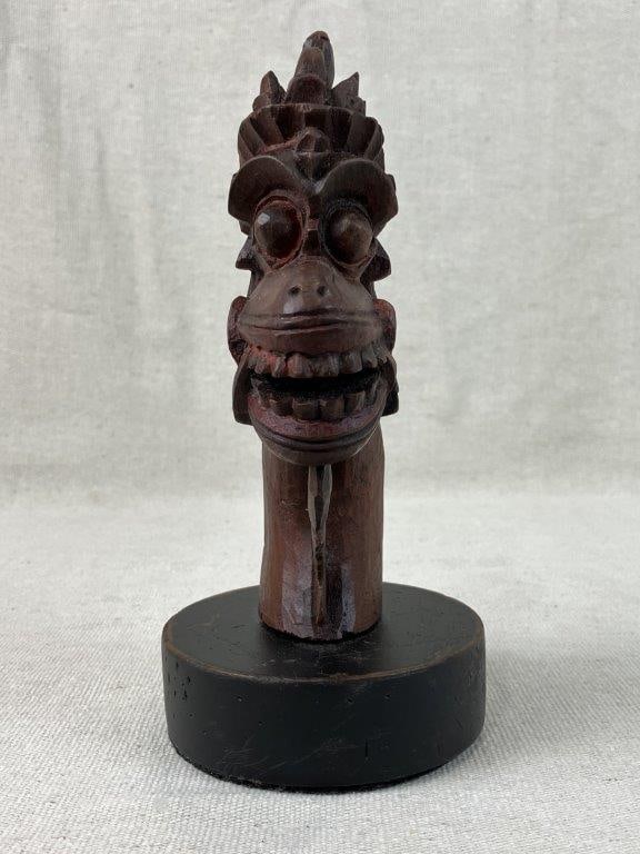 Hand Carved Indonesian Mythological Guardian Figure - 3