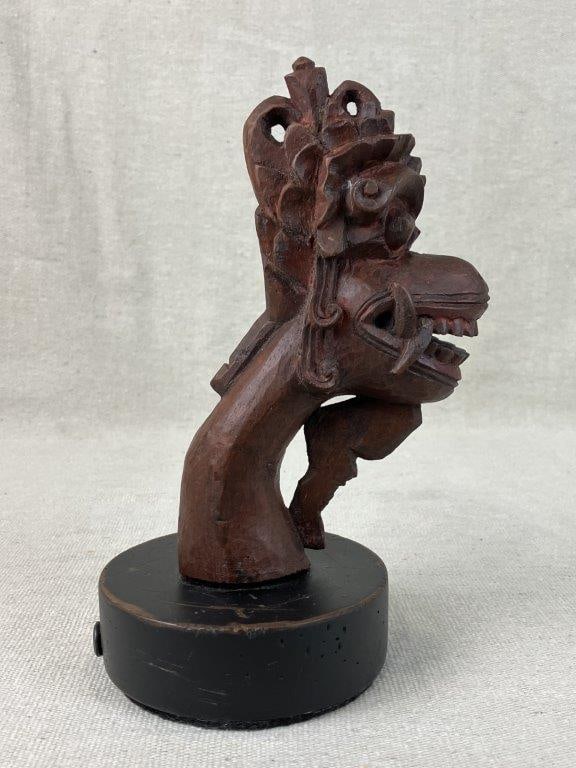 Hand Carved Indonesian Mythological Guardian Figure - 5