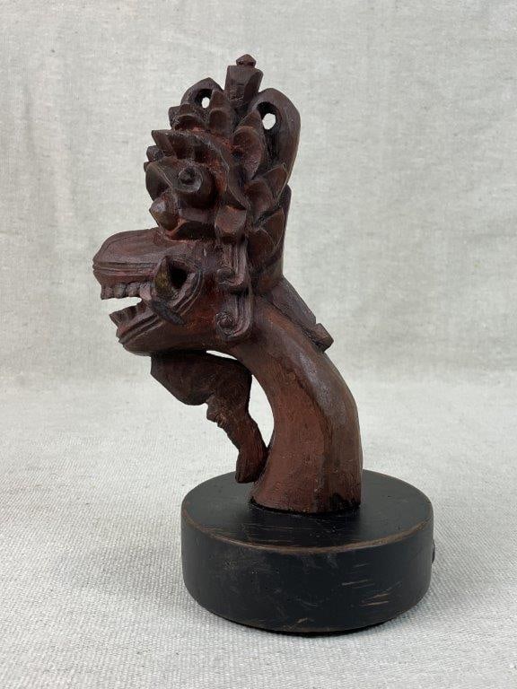 Hand Carved Indonesian Mythological Guardian Figure - 7