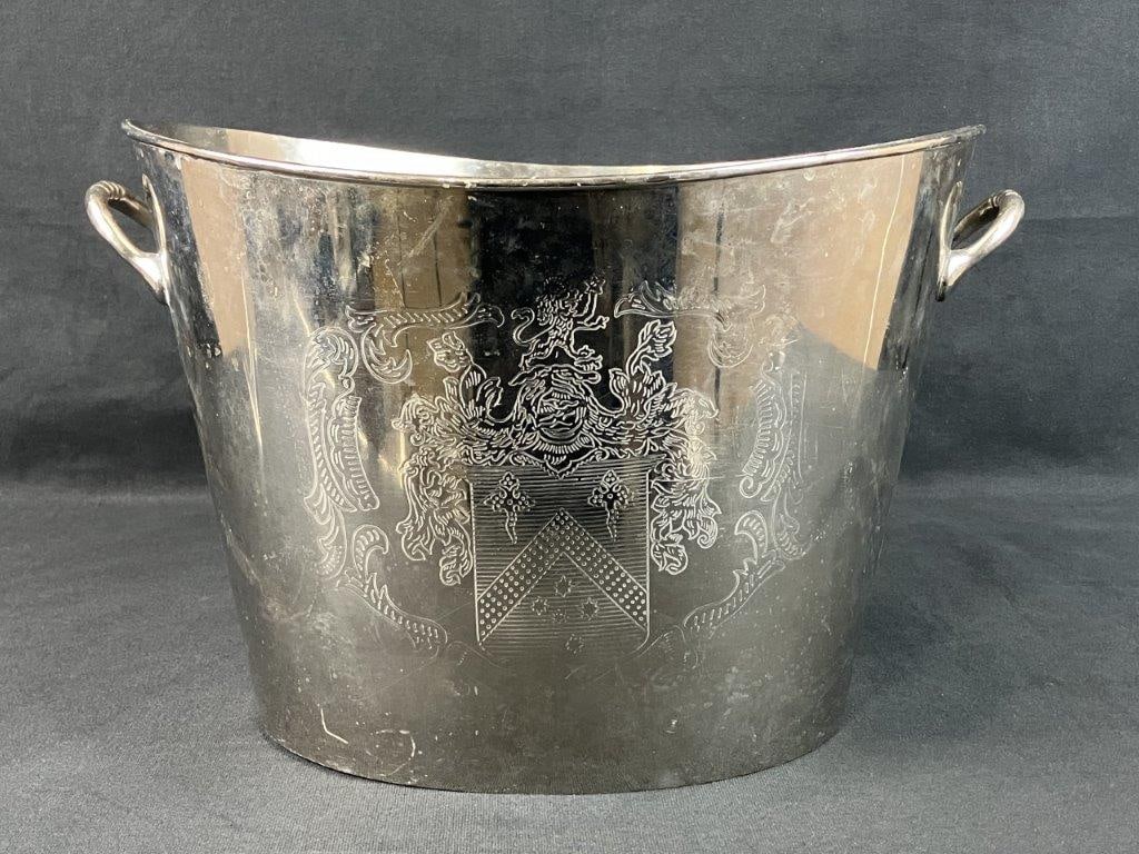 Bella Lux Silverplate Ice Bucket - 5