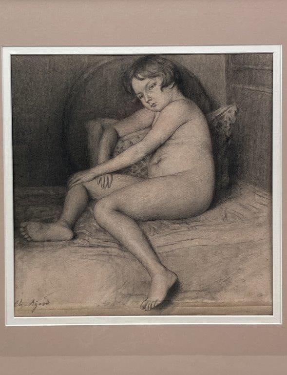 Charles-Jean Agard, Emilie, Pencil Drawing - 2