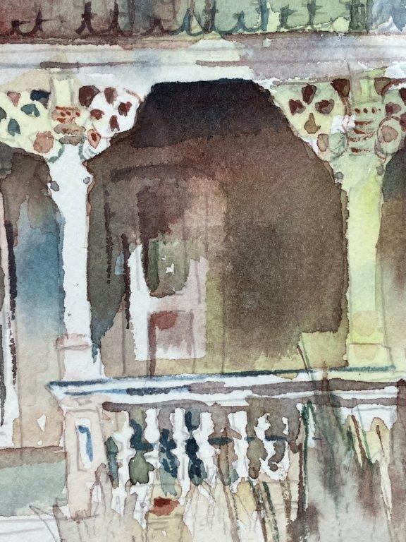 Carole Tinsley An Endangered Work of Art Architectural Watercolor Painting - 3