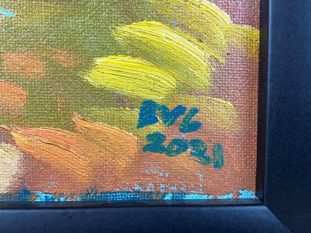 Abstract Fall Landscape Oil Painting - 5