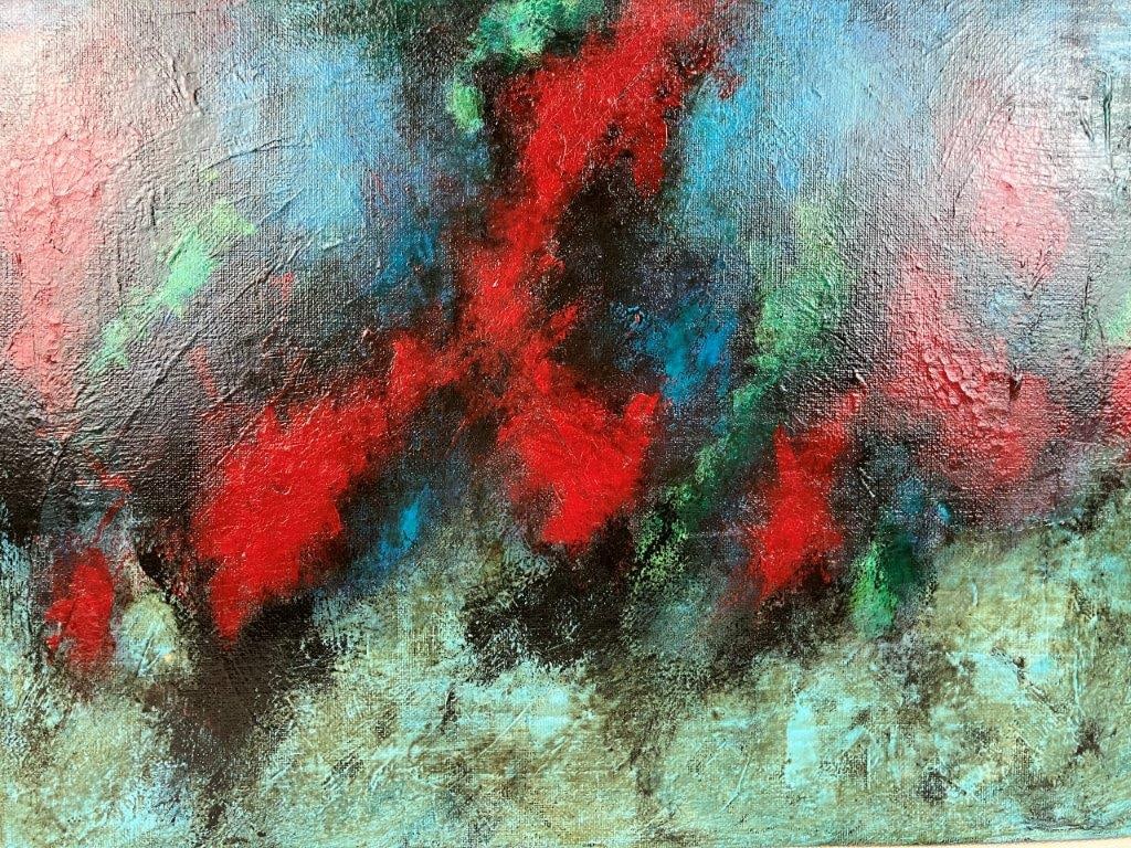 David Watkins The Race Abstract Oil Painting - 2