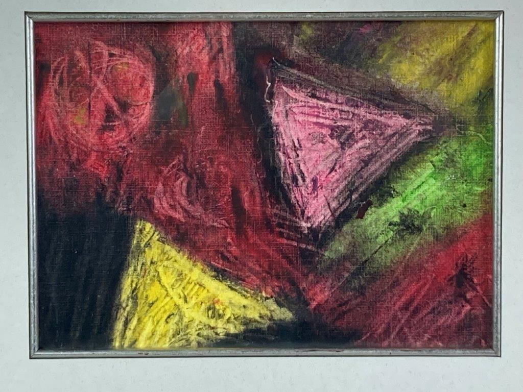 Abstract Oil Pastel Drawing - 2