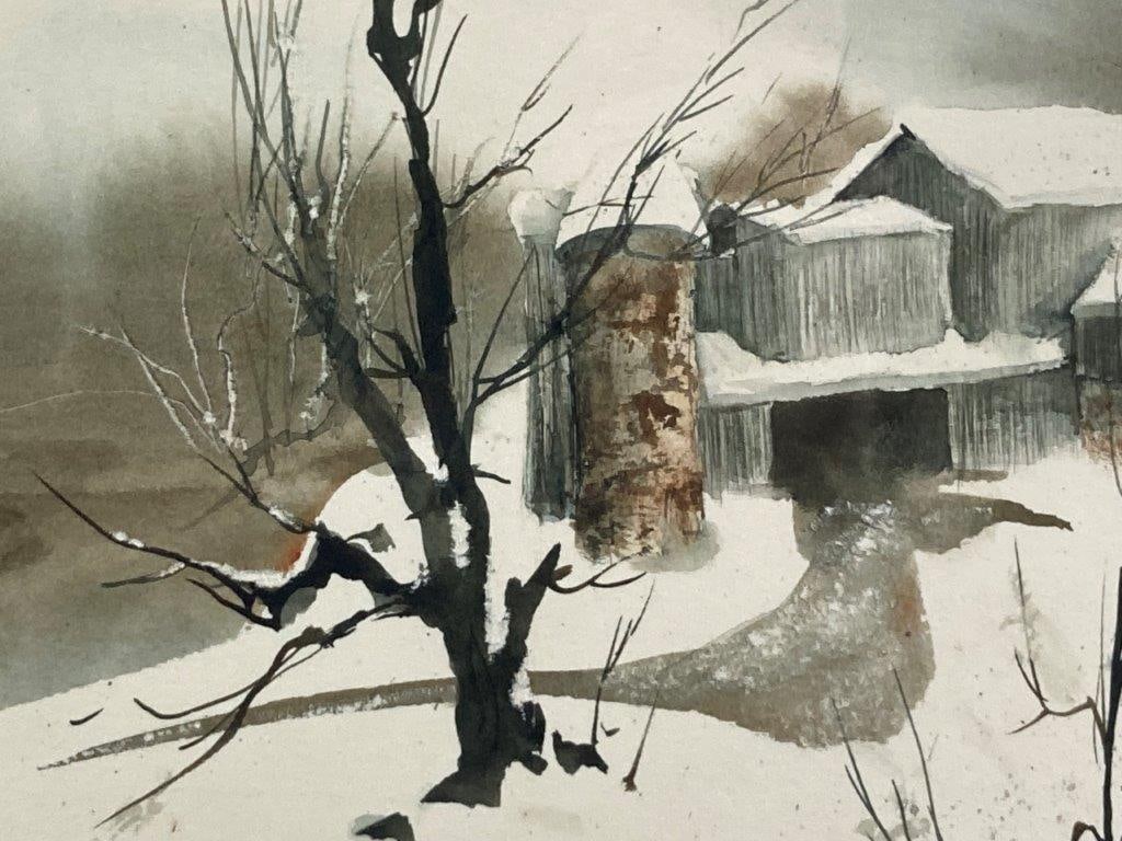 Susan Hoover, Winter Landscape Watercolor Painting - 3