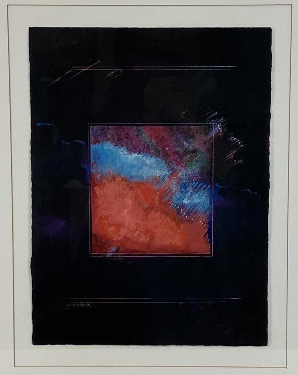 Mary Lou Carpenter Inner Solace Abstract Oil Pastel Drawing - 2