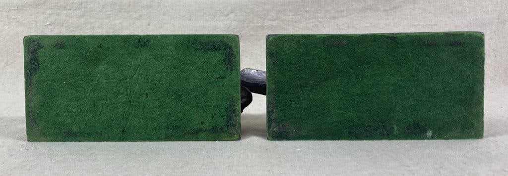 Cast Metal Feeding Bird Bookends - 7