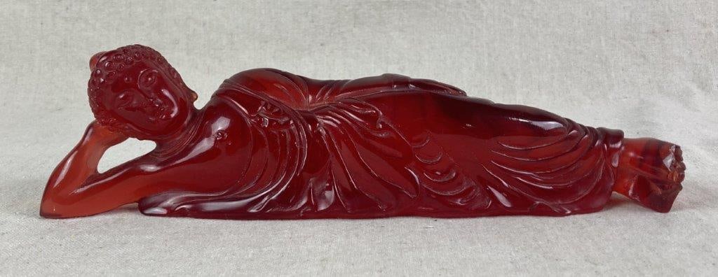 Chinese Reclining Buddha Sculpture - 2