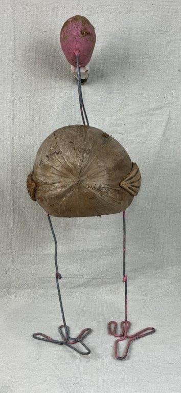 Flamingo Folk Art Sculpture - 6