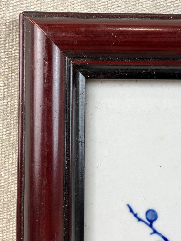 Chinese Blue and White Porcelain Plaque - 4