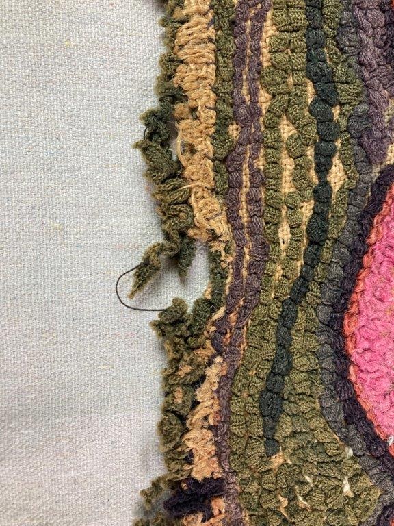 Folk Art Hand-hooked Rug - 6