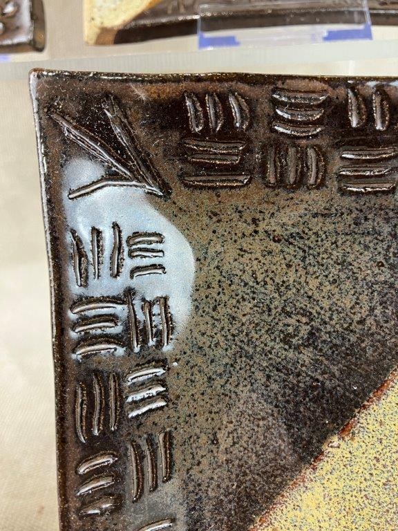 Four Studio Pottery Plates - 3