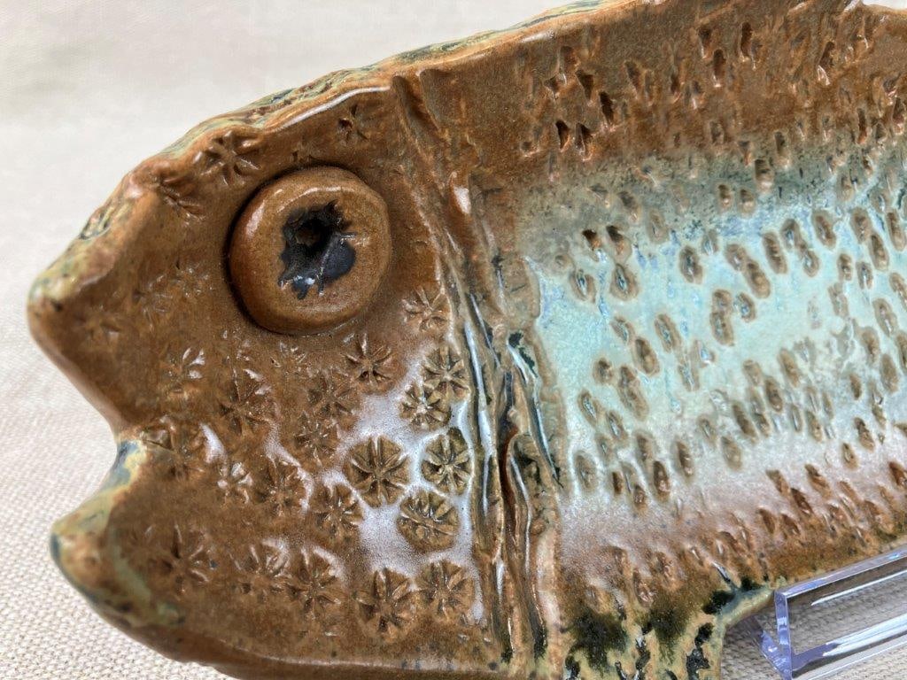 Two Studio Pottery Fish Form Trays - 3