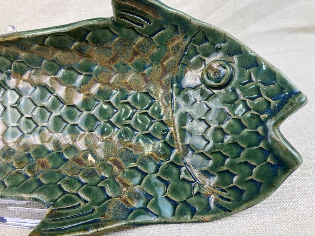 Two Studio Pottery Fish Form Trays - 4