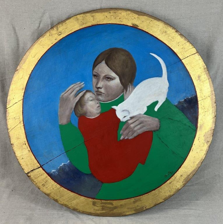 Folk Art Icon Oil Painting - 2