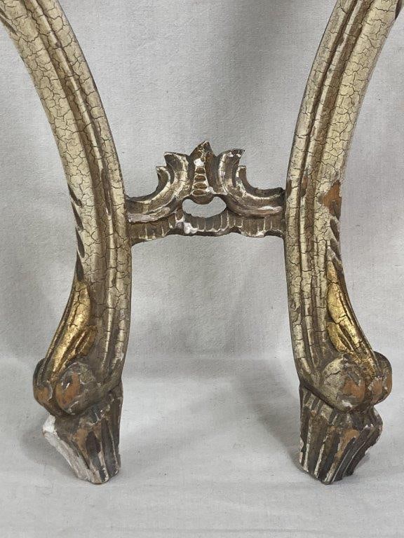 French Louis XV Style Giltwood Console Table - 4