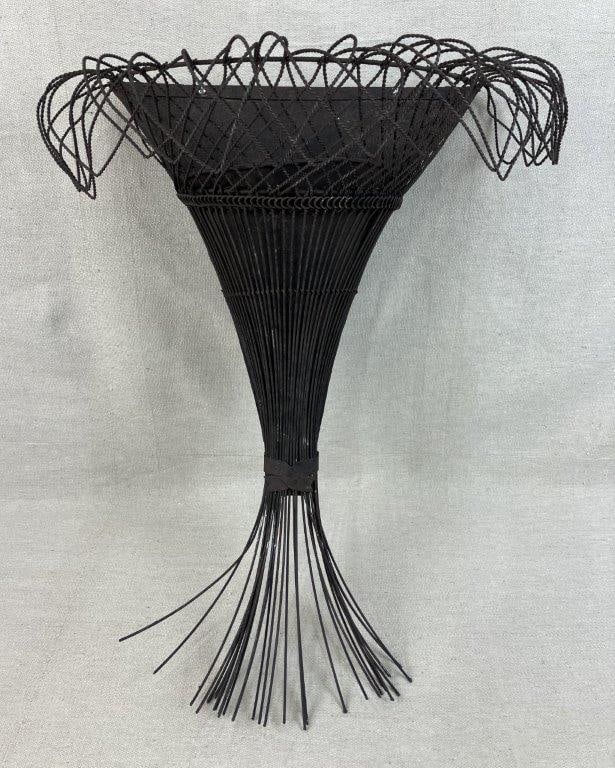 Iron and Wire Wall Basket (1 of 6)