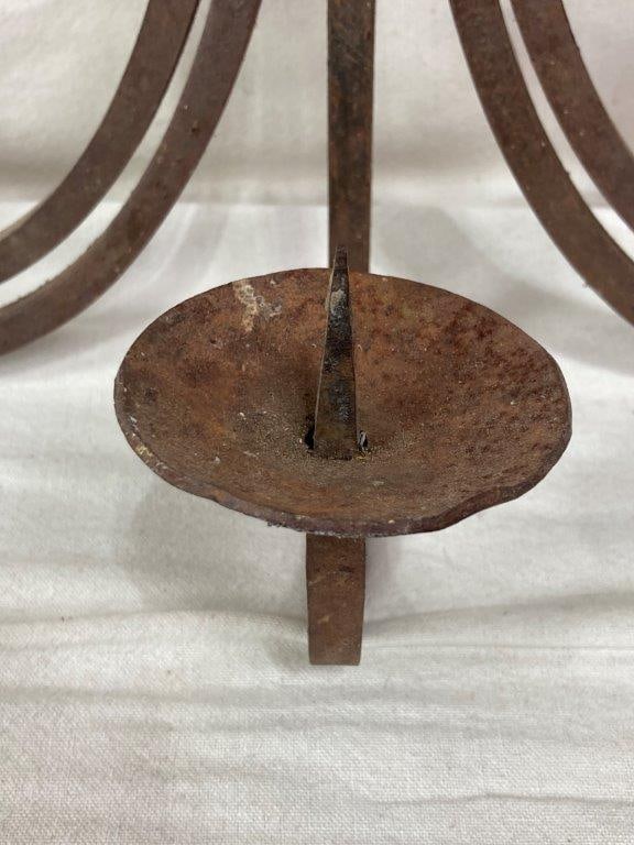 Wrought Iron Wall Sconce - 3