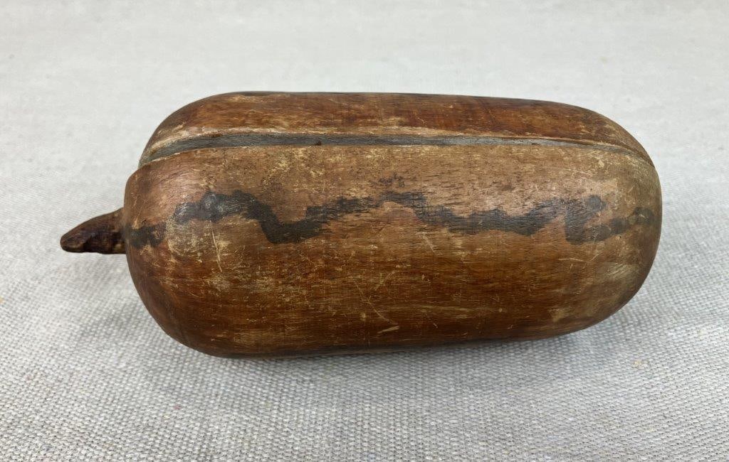 Primitive Folk Art Wood Watermelon - 4