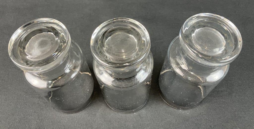 Mid Century Modern Etched Glass and Silver Rimmed Lowball Glasses - 7