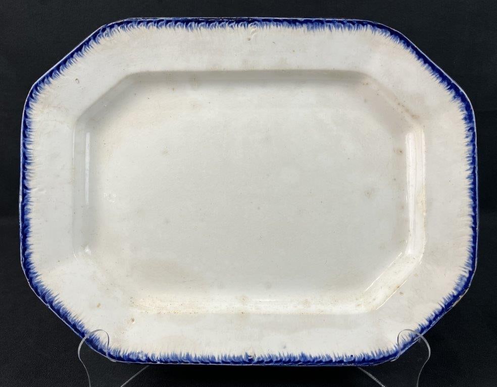 Blue Feather Edge Platter (1 of 5)
