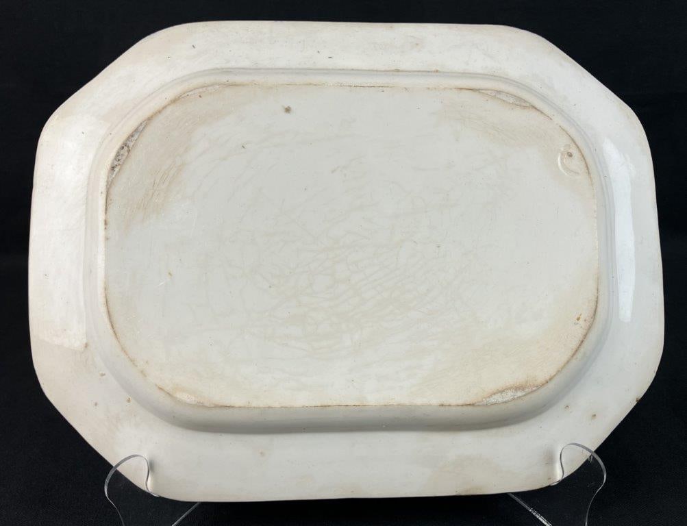 Blue Feather Edge Platter - 3