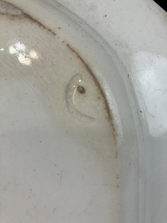 Blue Feather Edge Platter - 5