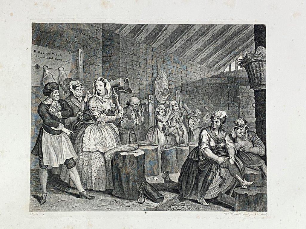 Fourteen Folio Engravings after William Hogarth - 5