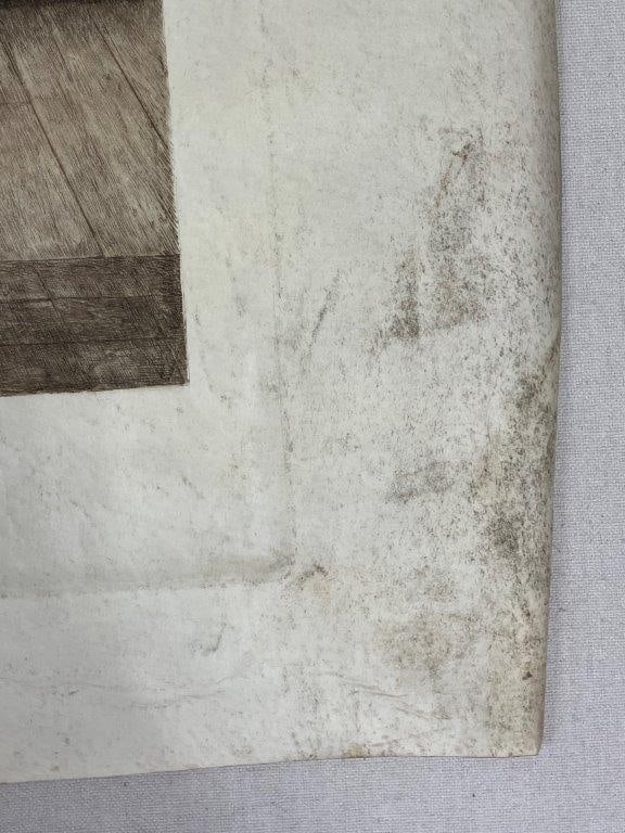 Seven 19th Century Signed Engravings with One Watercolor Painting - 17