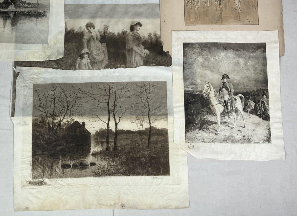 Six Signed 19th Century Art Engravings - 2