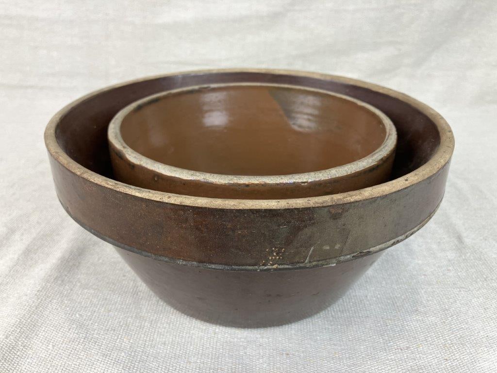 Three Glazed Stoneware Vessels - 13