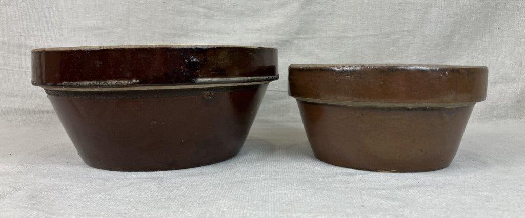 Three Glazed Stoneware Vessels - 9