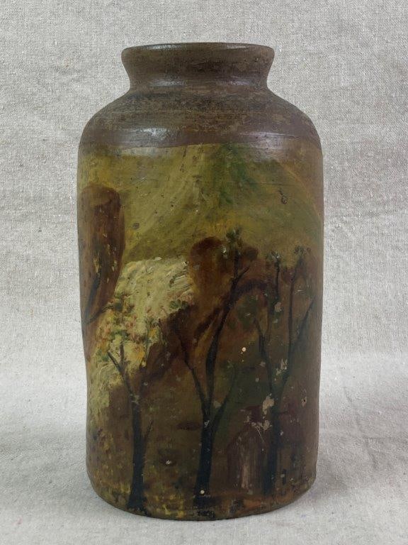 Decorated Stoneware Jar - 3