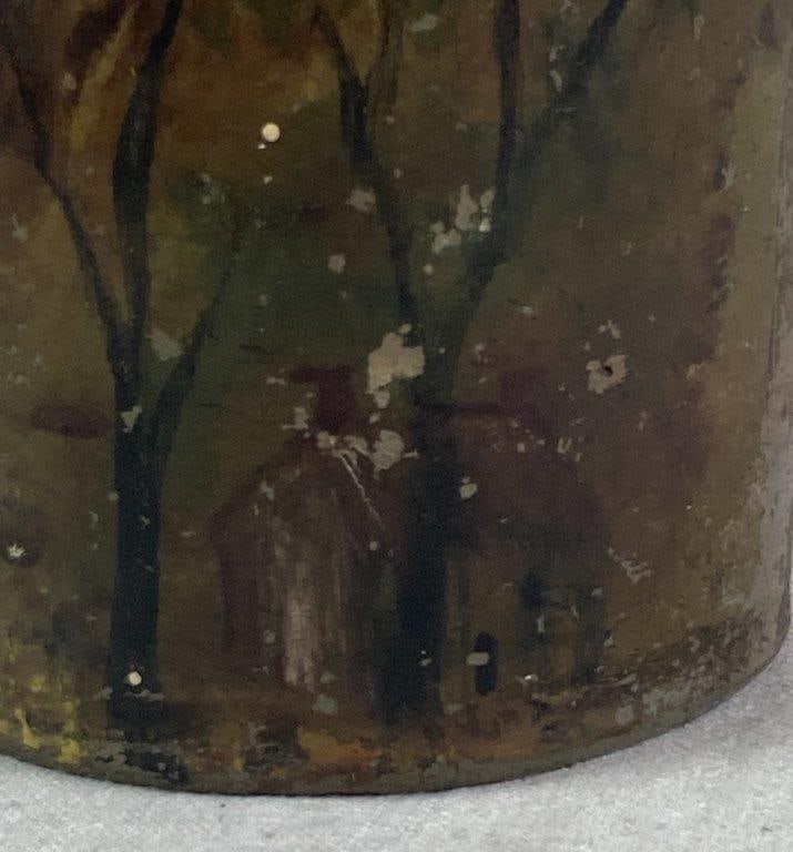 Decorated Stoneware Jar - 6