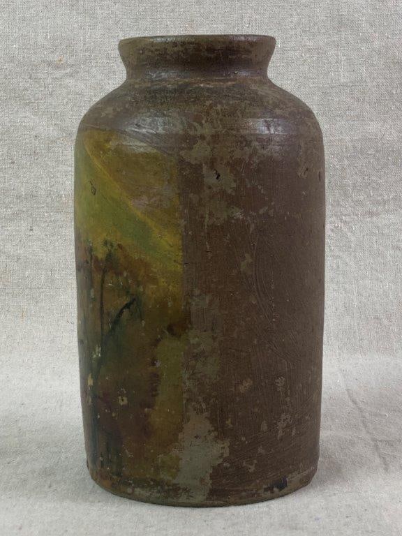 Decorated Stoneware Jar - 7